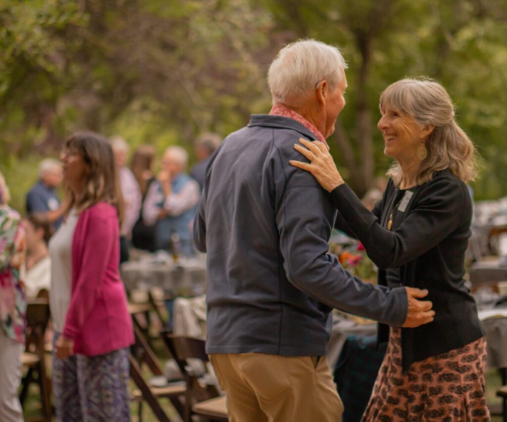 future senior living community residents dance at Humboldt Commons event