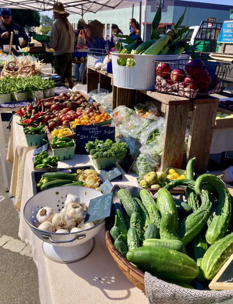 farmers' market in Humboldt County, CA
