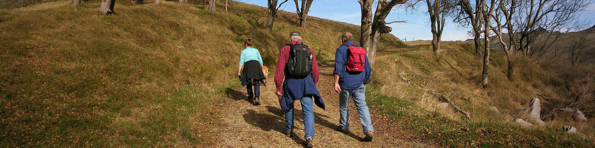 Residents on a hike
